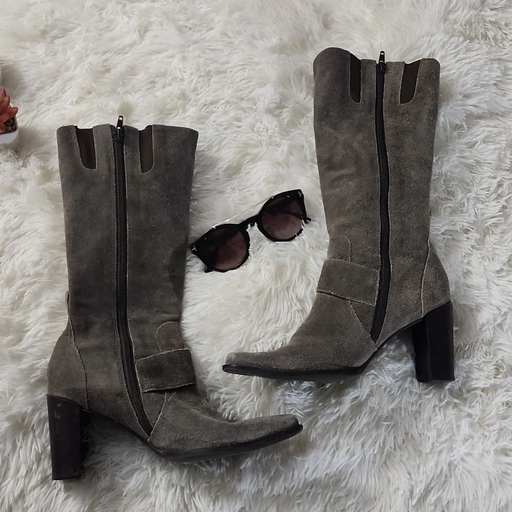 Liz Claiborne Flex Zorba Suede Tall Boots - Picture 5 of 11